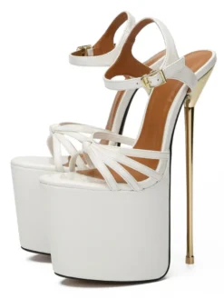 Sandales sexy talon haut plateforme chaussures pole danse
