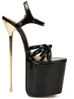 Sandales sexy talon haut plateforme chaussures pole danse