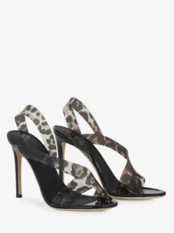 Sandales à talons hauts bout ouvert chaussures de soirée à talons aiguilles