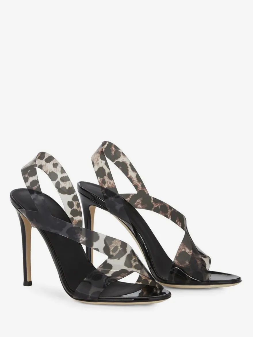 Sandales à talons hauts bout ouvert chaussures de soirée à talons aiguilles