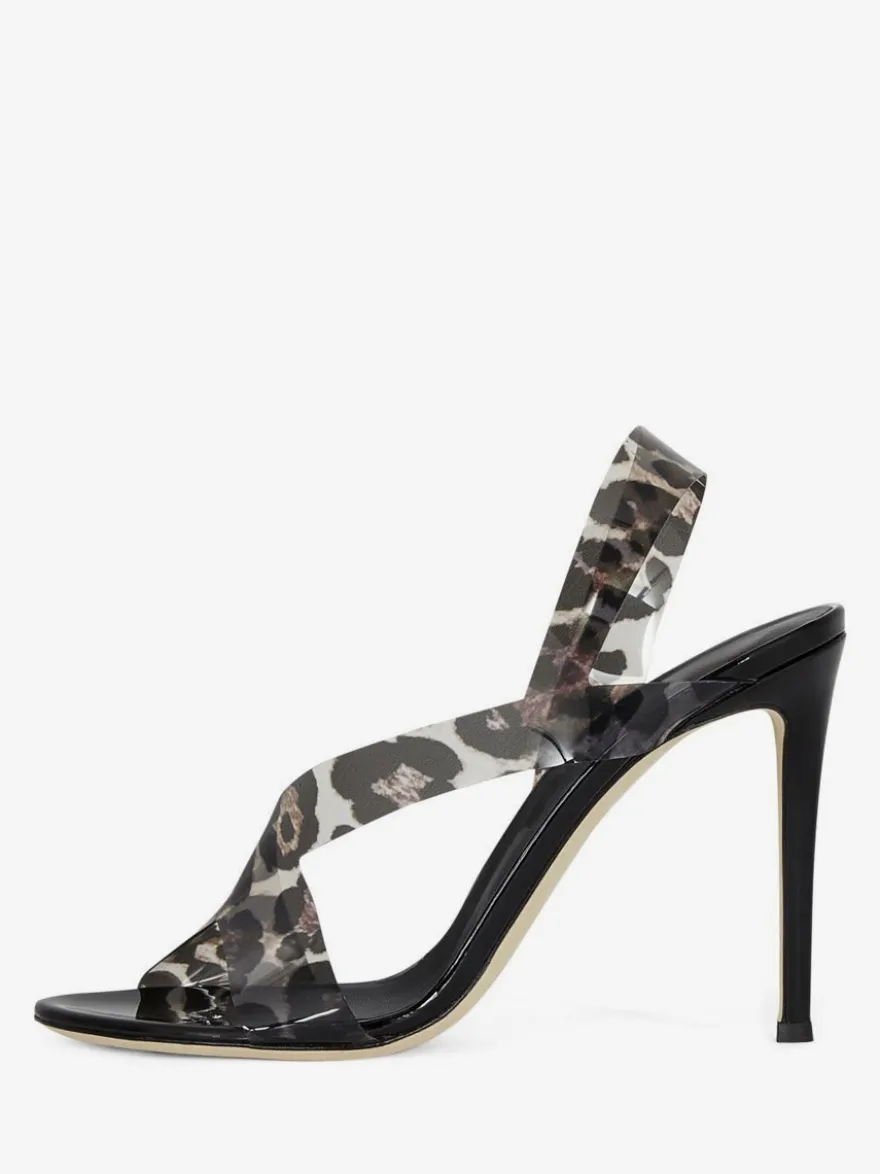 Sandales à talons hauts bout ouvert chaussures de soirée à talons aiguilles