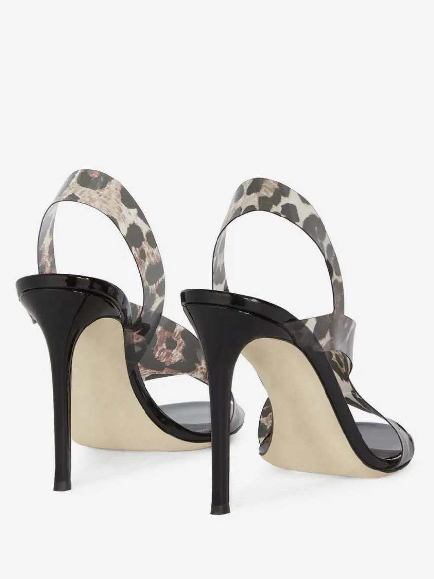 Sandales à talons hauts bout ouvert chaussures de soirée à talons aiguilles
