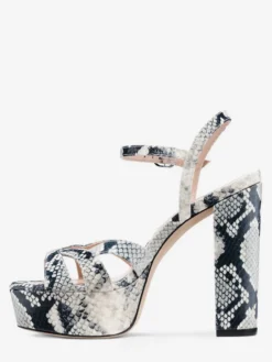 Sandales à talons hauts pour femmes plateforme talon épais bride cheville