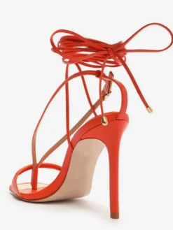 Sandales à talons hauts pour femmes tongs à bout ouvert chaussures de fête à lacets