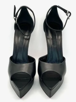 Sandales à talons hauts pour femmes plateforme bout ouvert bride cheville chaussures habillées