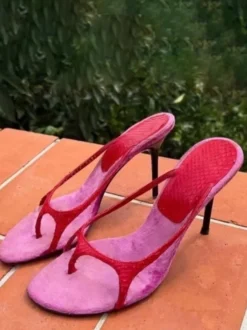 Sandales à talons hauts pour femmes mules à brides et talons aiguilles