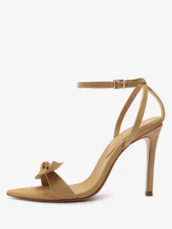 Sandales à talons pour femmes Sandales à bout pointu Talon aiguille Cuir PU