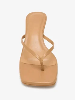 Sandales tongs à petits talons pantoufles d'été