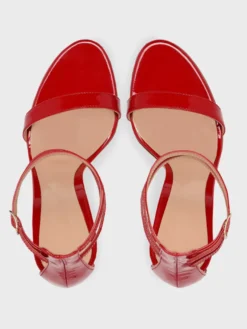 Sandale À Talon Aiguille Rouge Sexy Brides Chaussures De Soirée Femme