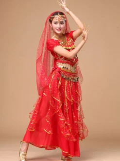 Séduisant Costumede danse orientale en chiffon Déguisements Halloween
