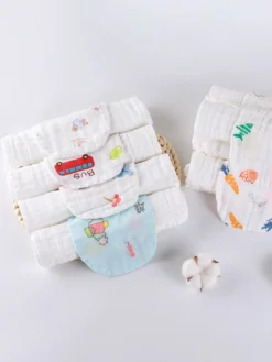 Serviette Absorbante De Sueur En Coton Enfant Bébé À 6 Couches