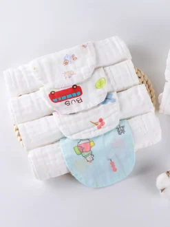 Serviette Absorbante De Sueur En Coton Enfant Bébé À 4 Couches