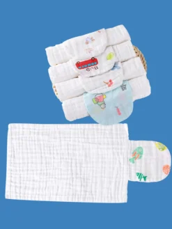 Serviette Absorbante De Sueur En Coton Enfant Bébé À 4 Couches