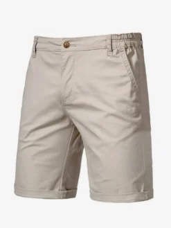 Short cargo léger pour homme avec taille élastique pour l'été