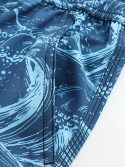 Short de plage pour homme coupe ample grande taille short de bain d'été longueur genou séchage rapide
