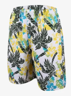 Short d'été pour homme imprimé taille élastique décontracté pour la plage
