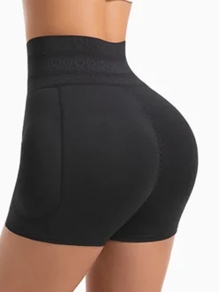 Short gainant taille haute à agrafes effet ventre plat et hanches rehaussées