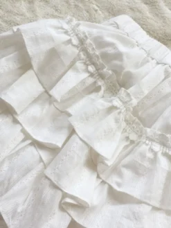 Short lolita blanc lâche en jacquard Bloomers de Sweet Lolita Déguisements Halloween