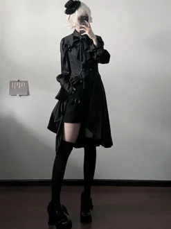 Short Lolita droit noir style bloomer gothique Lolita