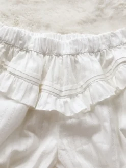 Short lolita en jacquard blanc Bloomers Sweet Lolita Bloomers Déguisements Halloween