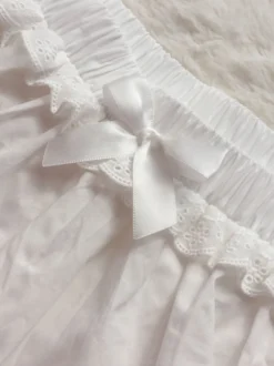 Short Lolita lâche en dentelle blanche Lolita Bloomers