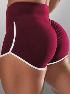 Shorts Courts Femme Coupe Cintrée Bicolores Shorts Sexy Eté