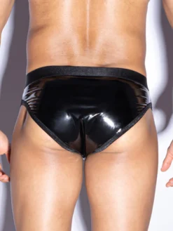 Sous-vêtements pour hommes en maille taille basse avec poche et string