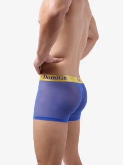 Sous-vêtements pour hommes slips boxers transparents en maille noire à imprimé floral.