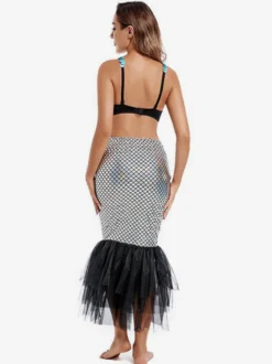 Soutien-gorge de danse du ventre pour adultes ensemble de conte de fées bleu vêtements de danse du ventre Sexy en Polyester pour femmes