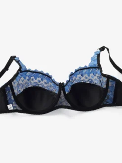 Soutien-Gorge De Lingerie Brodé Fleur Bicolore Sous-Vêtements Femme