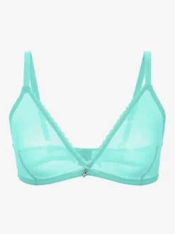 Soutien-Gorge En Maille Transparente Blanc Lingerie Décontractée Sexy