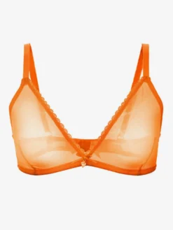 Soutien-Gorge En Maille Transparente Blanc Lingerie Décontractée Sexy