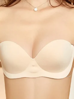 Soutien-Gorge Gonflable Sans Trace Sous-Vêtements De Mariage Push-Up De Mariée