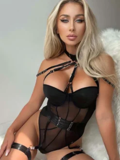 Soutien-gorge Lingerie Sous-vêtement À Lacet Noir Pour Femme