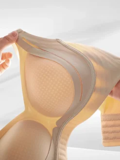 Soutien-gorge sans armatures avec maintien latéral brassière confortable et sans coutures.
