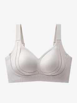 Soutien-gorge sans armatures avec maintien latéral brassière confortable et sans coutures.
