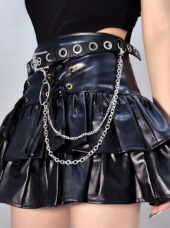 Steampunk Accessoires Lolita Chaînes Noires Ceinture Divers