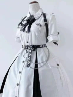 Steampunk Lolita Accessoire Noire Chaine PU Divers