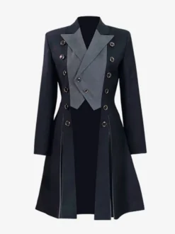 Steampunk Lolita Manteaux Gris Hiver Lolita Vintage