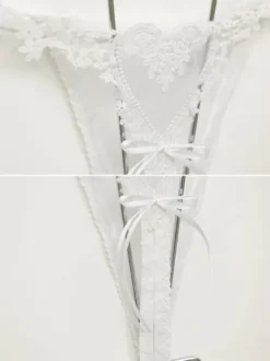 String Femmes Sexy 2026 en dentelle Coeurs en Nylon Dos T