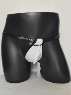 String pour homme avec poche ajustable taille basse et ceinture élastique sous-vêtement sexy