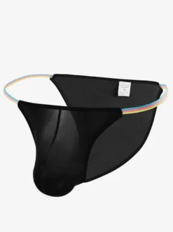 String transparent pour homme culotte sexy avec pochette slip lingerie