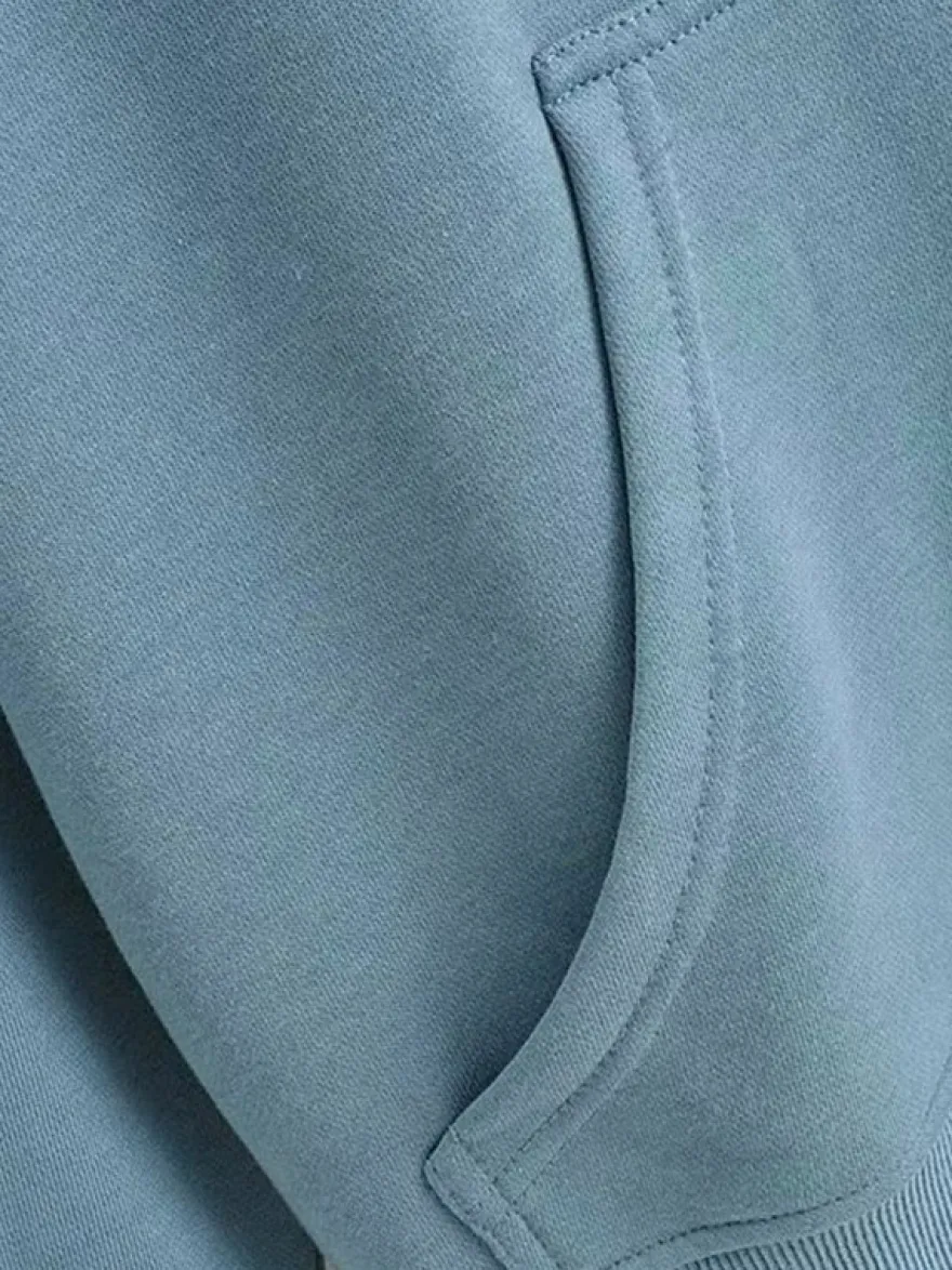 Sweat à capuche zippé à cordon de serrage manches longues coupe ample style décontracté pour femme