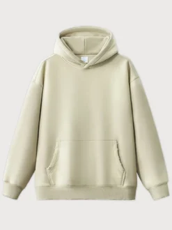 Sweat-shirt délavé en polaire pour homme Sweat-shirt à capuche vieilli pour homme