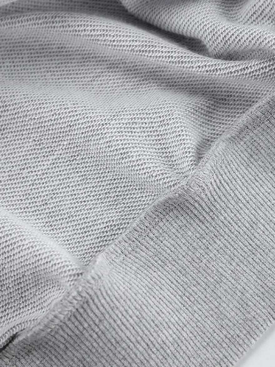 Sweat-shirt polo oversize drapé boutons partiels sur le devant pull basique décontracté