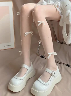 Sweet Lolita Accessoires Blanc Accessoire Polyester Divers
