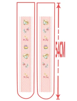 Sweet Lolita Bas Chaussettes hautes Lolita imprimées roses