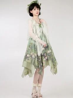Sweet Lolita Cover-ups Haut en dentelle à volants violets Cache-maillot en polyester à pois Vêtements d'extérieur Lolita