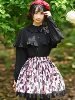 Sweet Lolita SK Lace As Image Jupes Lolita à imprimé floral