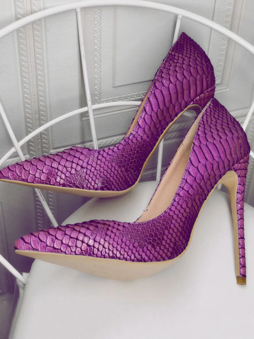 Talon haut escarpins femme bout pointu